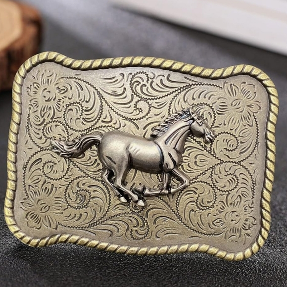 COPY - New Western horse Belt Buckle Fits 1.5" Inches Belt - Picture 2 of 6